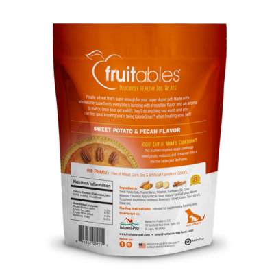 Fruitables Dog Treats Sweet potato& Pecan 198gr - Image 2