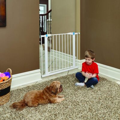MidWest White Glow in the Dark Steel Pet Gate - Image 2