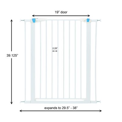 MidWest White Glow in the Dark Steel Pet Gate - Image 9