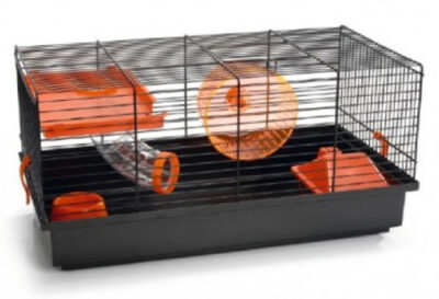 BEEZTEES  Rodent Cage Pigi 1 Black Ora 50X28X25