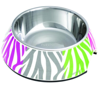 Fuzzyard  Street Cat Melamine Bowl Multi Stripe S