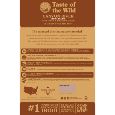 Taste of the Wild Canyon River Feline Recipe - Image 2
