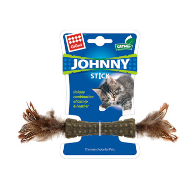 GiGwi Catnip "Johnny Sticks" w/ Double Side Natural Feather - Image 2