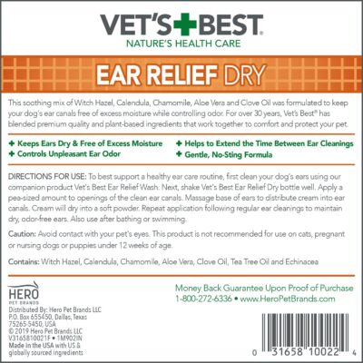 Vets Best Ear Relief Dry (4oz) - Image 2