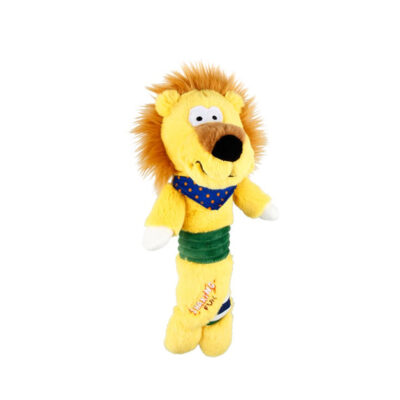 GIGWI Shaking Fun Plush Toy Lion With Squeaker Inside - Image 3