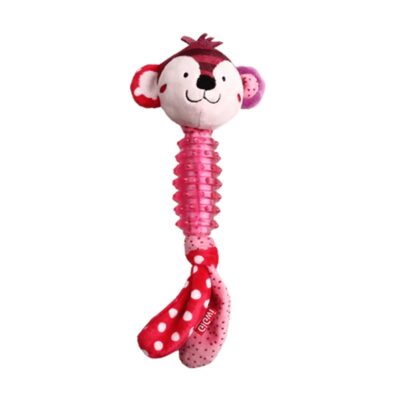 GiGwi Suppa Puppa Monkey with Squeaker inside - Plush/TPR (Small) - Image 3