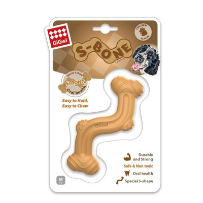 GiGwi Nylon Bone With S Shape - 5.5" (Medium) - Image 3