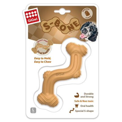 GiGwi Nylon Bone With S Shape - 7" (Large) - Image 3