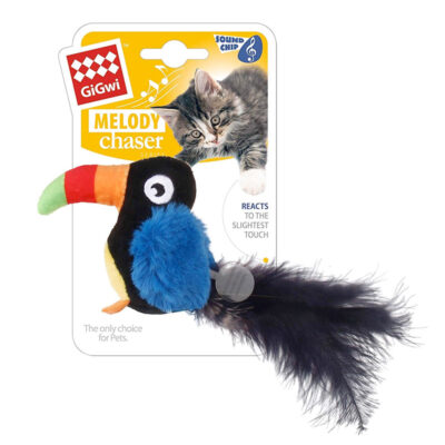 GiGwi Melody Chaser (Toucan) with motion Activated Sound Chip - Image 4
