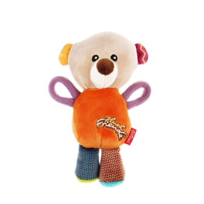 GiGwi Plush Friendz Squeaker Dog Toy - Bear - Image 2