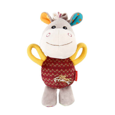 Gigwi Plush Friendz Dog Toy with Squeaker - Donkey - Image 2