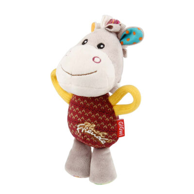 Gigwi Plush Friendz Dog Toy with Squeaker - Donkey - Image 4