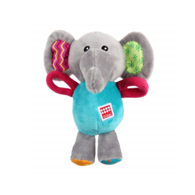 GiGwi Plush Friendz Squeaker Dog Toy - Elephant - Image 2