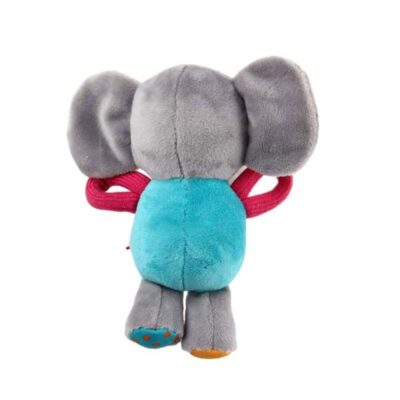 GiGwi Plush Friendz Squeaker Dog Toy - Elephant - Image 3