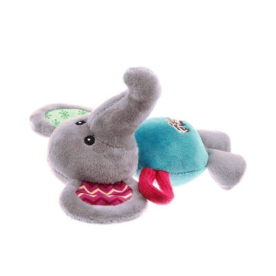 GiGwi Plush Friendz Squeaker Dog Toy - Elephant - Image 4
