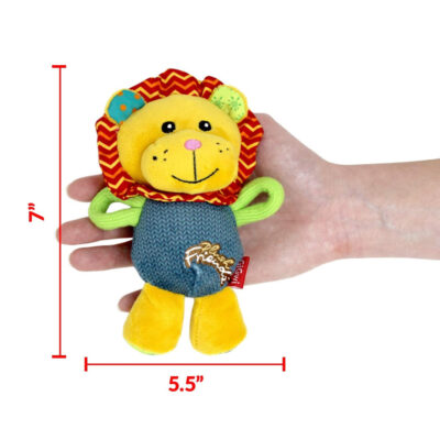 Gigwi Plush Friendz Dog Toy - Lion - Image 7