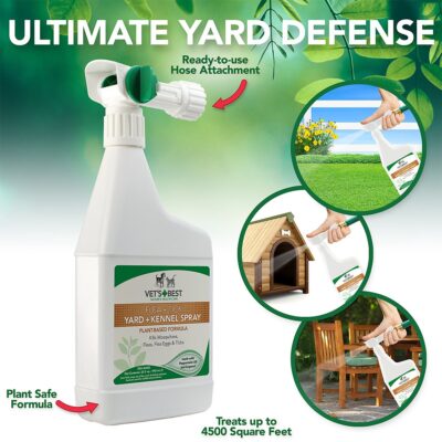 Vet's Best Flea + Tick Yard & Kennel Spray (32 oz) - Image 4