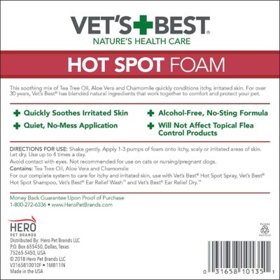 Vet's Best Hot Spot Foam (4oz) - Image 2