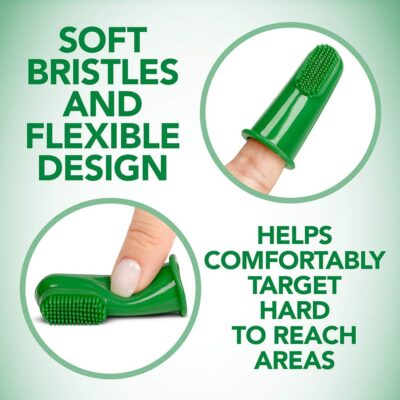 Vets Best Silicone Finger Brushes for Dogs & Puppies - Image 2