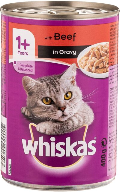 WHISKAS® Mince Beef, Wet Cat Food, Can, 400g