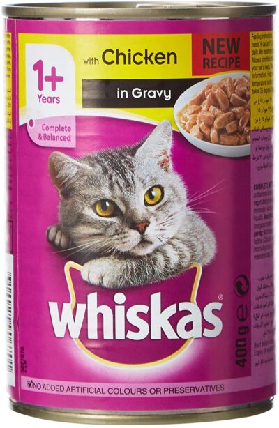 WHISKAS® Mince Chicken, Wet Cat Food, Can, 400g