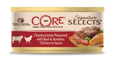Wellness 1X24 Core Signature Selects Shred Beef/Chk Cat 79g 1X24