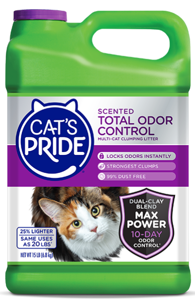 Cat's Pride Jug Pride Total Odor Control Scented Cat Litter Jug 15 LB