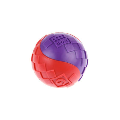 GiGwi GiGwi Ball Red/Purple Squeaker Solid (Medium) - Image 2