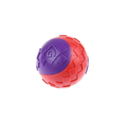 GiGwi GiGwi Ball Red/Purple Squeaker Solid (Medium) - Image 3