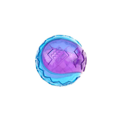 GiGwi Ball Purple/Blue Squeaker Transparent (Small) - Image 2