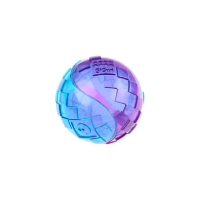GiGwi Ball Purple/Blue Squeaker Transparent (Small) - Image 3
