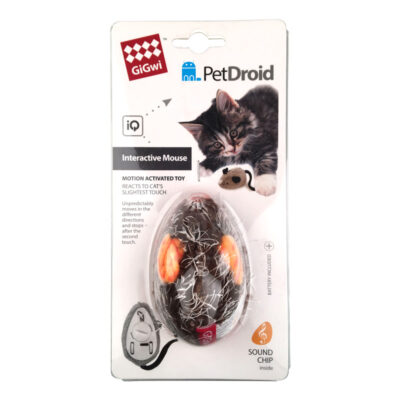 GiGwi Activity Mouse Pet Droid Orange/Brown - Image 4