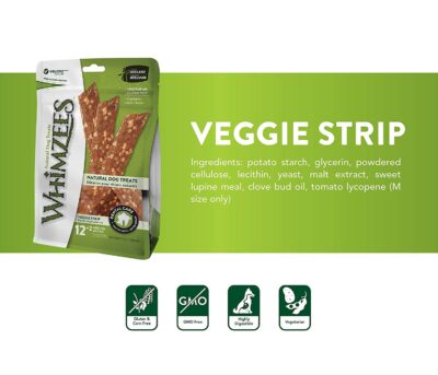 Whimzees Veggie Strip Medium 12 + 2 pcs - Image 2