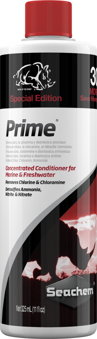 Seachem Prime BONUS +30% FREE 325mL Water Conditioners